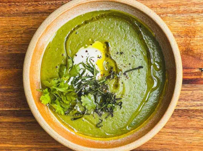 How to turn broad bean pods into a refreshing summer soup – recipe