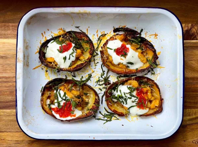 How to turn leftover baked potato skins into one of the world’s best snacks – recipe